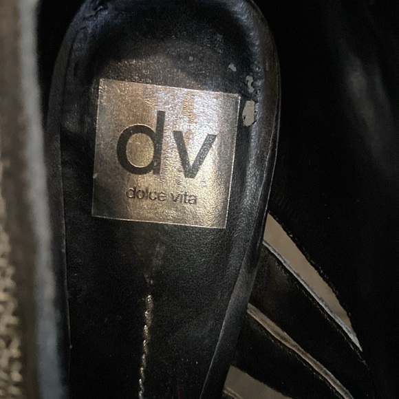 Dolce Vita Black Chain Mesh Heels - Picture 9 of 9